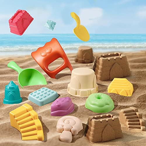 MIXCUT Kids Beach Sand Toys Set - Beach Toys Castle Molds Sand Molds Beach Shovel Tool Kit Beach Bucket Sandbox Toys for Toddlers Kids Outdoor Indoor Play Gift - 13PCS MIXCUT Kids Beach Sand Toys Set - Beach Toys Castle Molds Sand Molds Beach Shovel Tool Kit Beach Bucket Sandbox Toys for Toddlers Kids Outdoor Indoor Play Gift - 13PCS