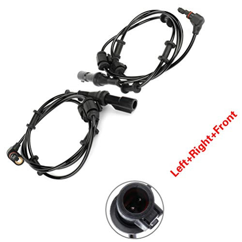 LUJUNTEC ABS Wheel Speed Sensor Left plusRight plusFront ALS528 Replacement for 2003-2006 Ford Expedition
