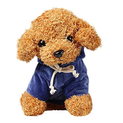 C Realistic Teddy Dog Lucky Simulation Dog Poodle Plush Toys Handmade Realistic Figure Toy Dog Plush Stuffed Anim Toys for Kids