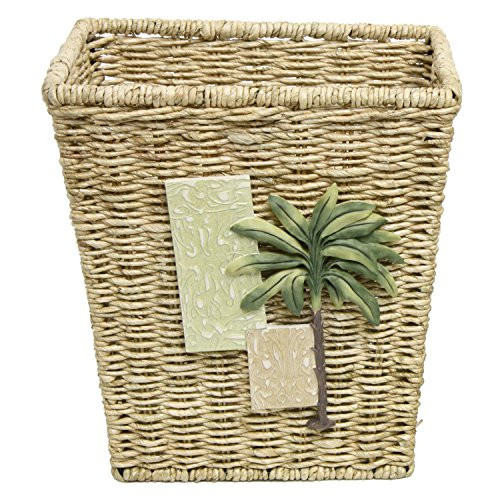 Bacova Guild Citrus Palm Garbage Can Wastebasket