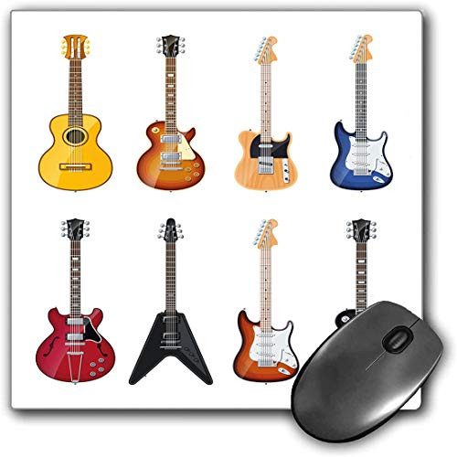 Mouse Pad Gaming Functional Guitar Thick Waterproof Desktop Mouse Mat A Wide Variety of String Instruments Realistic Musical Pattern Jazz Blues Acoustic,Multicolor Non-slip Rubber Base Mouse Pad Gaming Functional Guitar Thick Waterproof Desktop Mouse Mat A Wide Variety of String Instruments Realistic Musical Pattern Jazz Blues Acoustic,Multicolor Non-slip Rubber Base