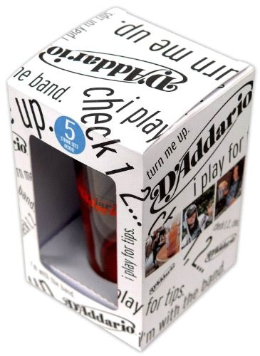 D'Addario EXL110-5PG Electric Guitar Strings, 5 Sets, Pint Glass, Light