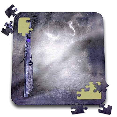 3dRose Image of Elegant Graduation Tassel String Star Design 2021 Purple - Puzzles -pzl-335271-2-