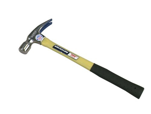 Vaughan 105-16 FS999L Straight Claw Fiberglass Hammer, 20-Ounce