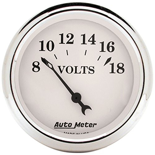Auto Meter 1692 Old TYME White Voltmeter Gauge