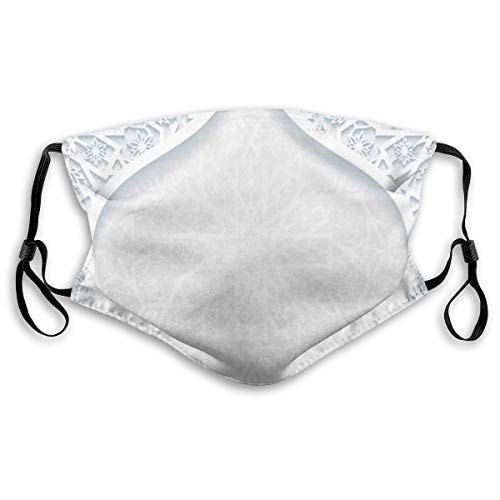 Comfortable Windproof Activated Carbon mask filter Facial for Unisex-S,Arabesque Arched Royal Persian Figure With Floral Cultural Graphic