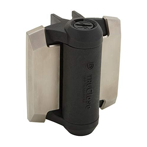 D&D Technologies TruClose TCA1L2S3ST Self Closing Pool & Child Safety Gate Hinge (Metal Gates, Brushed)