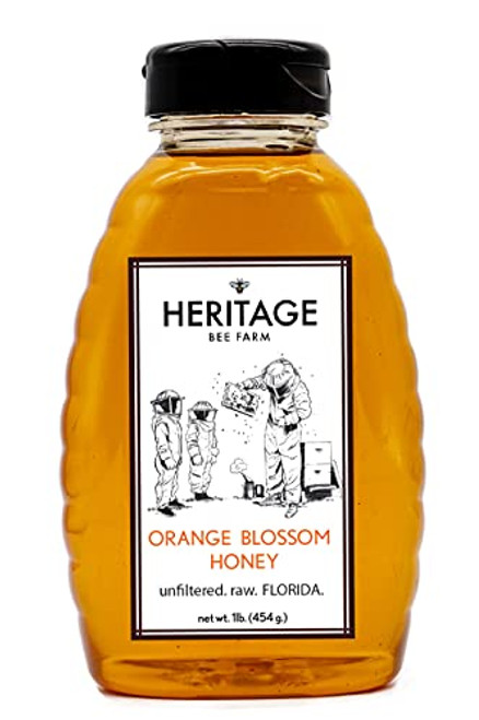 Heritage Bee Farm 100 percent Pure. Raw. Florida. Orange Blossom Honey- 16oz. Squeeze Bottle- Local Raw Honey Direct from the Apiary Heritage Bee Farm 100 percent Pure. Raw. Florida. Orange Blossom Honey- 16oz. Squeeze Bottle- Local Raw Honey Direct from the Apiary