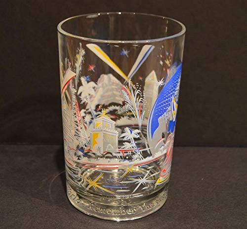 Walt Disney World 25th Anniversary McDonalds Glass-EPCOT World Showcase