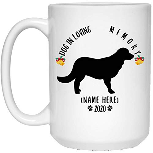 Funny Personalized Name Flat Coated Retriever Silhouette In Loving Memory Christmas 2020 Coffee Mug White 15 Oz Funny Personalized Name Flat Coated Retriever Silhouette In Loving Memory Christmas 2020 Coffee Mug White 15 Oz