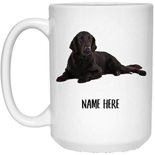 Funny Flat Coated Retriever Black Personalized Name Christmas Coffee Mug White 15 Oz Funny Flat Coated Retriever Black Personalized Name Christmas Coffee Mug White 15 Oz