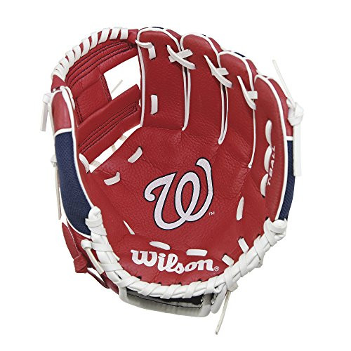 Wilson A200 10" Washington Nationals Glove Right Hand Throw, Red/Navy/White