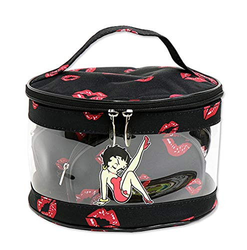 Betty Boop Red Lips Cosmetic Case  and  Make-Up Bag Set