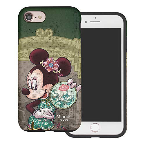 WiLLBee Compatible with iPhone SE 2020 / iPhone 8 / iPhone 7 Case -4.7inch- Cute Layered Hybrid -TPU  plus PC- Bumper Cover - Oriental Minnie Mirror