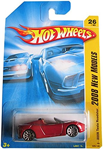 Hot Wheels Tesla Roadster 2008 New Models RED Tesla Roadster First Edition 1-64 Scale Collectible Die Cast Metal Toy Car Model 26
