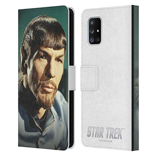 Head Case Designs Officially Licensed Star Trek Mirror Spock Leather Book Wallet Case Cover Compatible with Samsung Galaxy A71 5G -2020-