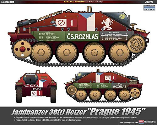 Academy 13277 1945 Hetzer Prague LE, 1/35 Scale Plastic Model Kit