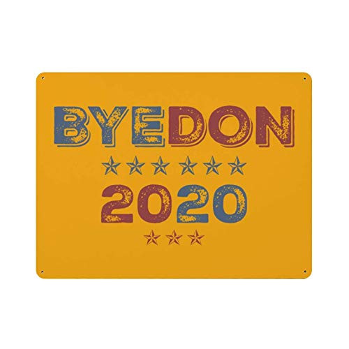 ZJLVMF Yard Sign Bye-Don 2020 ByeDon Button Funny Biden Anti-Trump Metal Signs, Indoor or Outdoor Use for Home Decorative Sign ZJLVMF Yard Sign Bye-Don 2020 ByeDon Button Funny Biden Anti-Trump Metal Signs, Indoor or Outdoor Use for Home Decorative Sign
