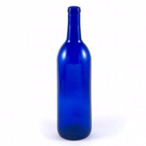 FastRack - Wine Bottles, Bordeaux Liquor Bottles, Cobalt Blue Wine Bottles, 750 ml Empty Bottles, Empty Bottles for Drinks, 12 per Case