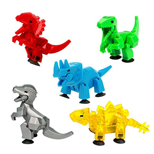 Zing Stikbot Dino Combo 5 Pack, Set of 5 Stikbot Collectable Dino Action Figures, Create Stop Motion Animation Zing Stikbot Dino Combo 5 Pack, Set of 5 Stikbot Collectable Dino Action Figures, Create Stop Motion Animation