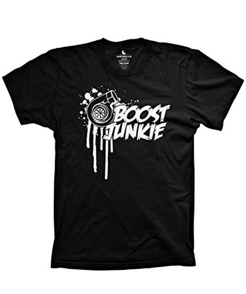 Guerrilla Tees Boost Junkie Shirt Funny JDM car and Racing Tshirts, Black, 2X-Large Guerrilla Tees Boost Junkie Shirt Funny JDM car and Racing Tshirts, Black, 2X-Large