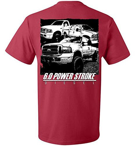 Aggressive Thread 6.0 Power Stroke Trucks Powerstroke T-Shirt True Red