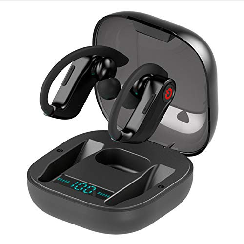 Wireless Earbuds Bluetooth Headphones,5.0 HD Stereo Sound Wireless Headset, IPX7 Waterproof Headphones Built-in Mic, Noise Canceling,Long Playtime, with Charging Case -Q62-earbud-