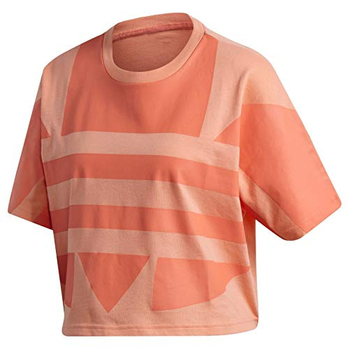 adidas Originals Women's Large Logo Tee Chalk Coral/Semi Coral Medium adidas Originals Women's Large Logo Tee Chalk Coral/Semi Coral Medium