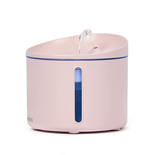 DOGNESS Pet Water Fountain,Healthy and Hygienic Drinking Fountain Super Quiet Flower Automatic Electric Water Bowl for Dogs, Cats, Birds -1L Fountain, Pink- DOGNESS Pet Water Fountain,Healthy and Hygienic Drinking Fountain Super Quiet Flower Automatic Electric Water Bowl for Dogs, Cats, Birds -1L Fountain, Pink-
