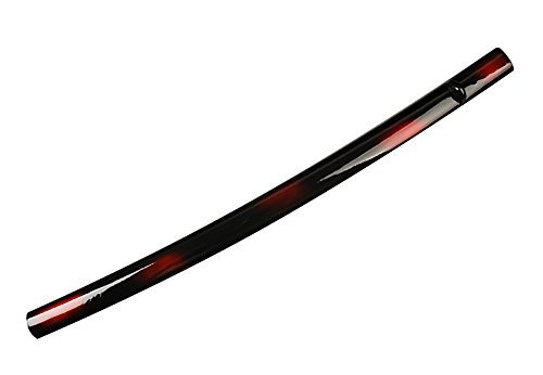 Shijian Black  and  Red?Interphase Replacement Wooden Saya for Samurai Katana Swords
