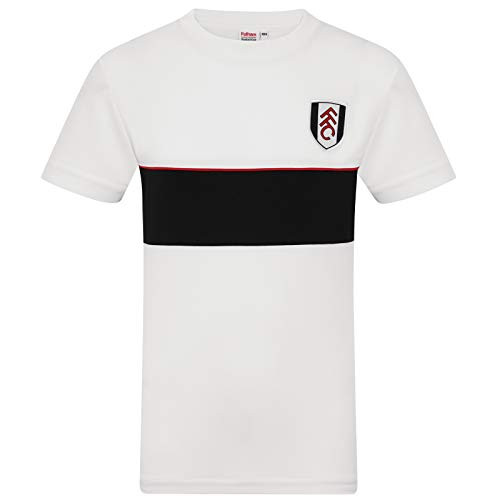 Fulham FC Official Soccer Gift Mens Poly Training Kit T-Shirt White 3XL Fulham FC Official Soccer Gift Mens Poly Training Kit T-Shirt White 3XL