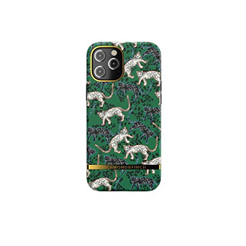 RICHMOND  and  FINCH Phone Case Designed for iPhone 12 Pro Max Case, 6.7 Inches, Green Leopard Fully Protective Cover