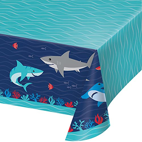Shark Party Paper Tablecloth, 3 ct