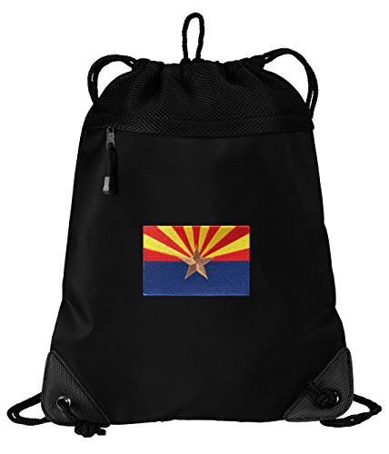 Arizona Drawstring Bag Arizona Flag Cinch Pack Backpack UNIQUE MESH  and  MICROFIBER