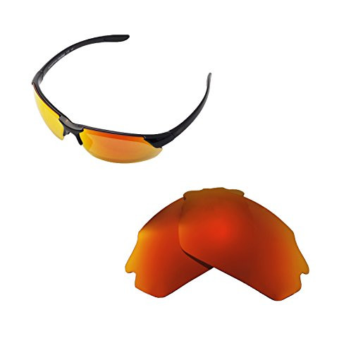 Walleva Replacement Lenses For Smith Parallel Max Sunglasses - Multiple Options available -Fire Red - Polarized-