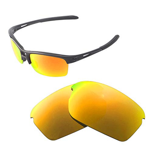Walleva Replacement Lenses For Oakley RPM Squared Sunglasses - Multiple Options available -24K Gold Mirror Coated - Polarized-