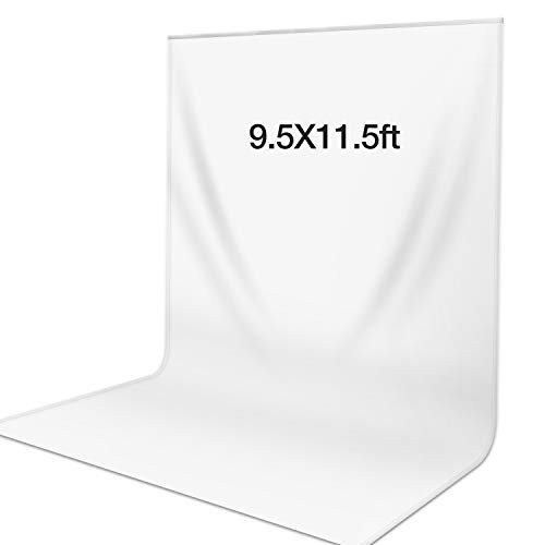 Yesker 9.5x11.5 ft White Muslin Backdrop Background for Photo Studio,Collapsible High Density Screen for Video Photography Photo Shooting and Television Yesker 9.5x11.5 ft White Muslin Backdrop Background for Photo Studio,Collapsible High Density Screen for Video Photography Photo Shooting and Television