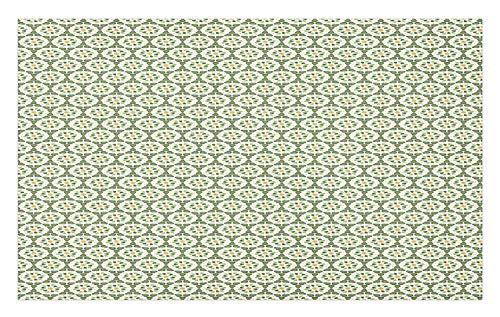 Ambesonne Geometric Doormat, Hexagon Pattern Design Abstract Geometric Forms on White, Decorative Polyester Floor Mat with Non-Skid Backing, 30" X 18", Olive Green Pale Green Pale Orange Ambesonne Geometric Doormat, Hexagon Pattern Design Abstract Geometric Forms on White, Decorative Polyester Floor Mat with Non-Skid Backing, 30" X 18", Olive Green Pale Green Pale Orange