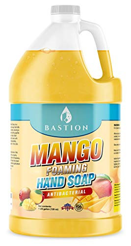 Antibacterial Foaming Hand Soap Refill Gallon- Mango Foaming Hand Wash - 128 oz. Bulk. Refill Jug. Mango Scented. Non-toxic. Made in the USA.