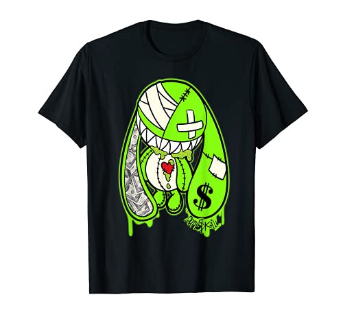 Money Bunny Graphic Match Jordan 6 Electric Green T-Shirt