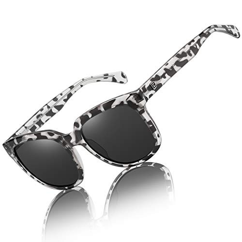 Duco Women's Shades Classic Oversized Polarized Sunglasses for Women Ladies 100 percent UV Protection 2148 -Black Tortoise-