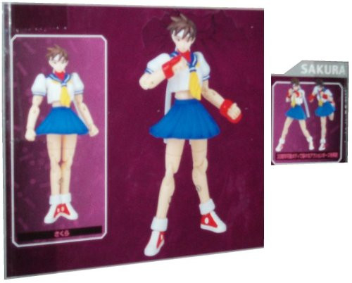 Street Fighter Microman Micro Action Series 4 Inch Action Figure - SAKURA with Figure Stand Street Fighter Microman Micro Action Series 4 Inch Action Figure - SAKURA with Figure Stand