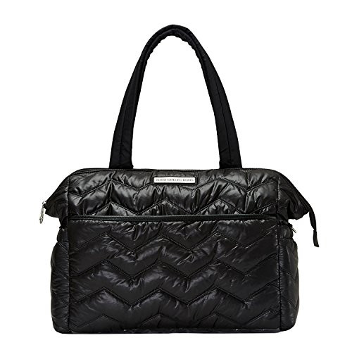 SoHo Washington Diaper Bag Tote 5Pc, Chevron Black