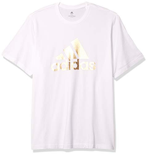 adidas mens Universal Foil Graphic Tee White 3X-Large