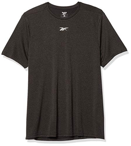 Reebok Workout Ready Melange T-Shirt, Black, 2XL