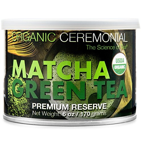 MatchaDNA Certified Organic Ceremonial Grade Matcha Green Tea Powder, TIN CAN (6 Ounce) MatchaDNA Certified Organic Ceremonial Grade Matcha Green Tea Powder, TIN CAN (6 Ounce)