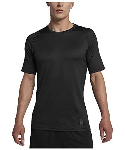 Nike Men's Dri-Fit Pro Colorburst Fitted Training Top-Black-Small