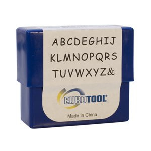 Siena Alphabet Stamp Set, Upper Case, 3mm, 27 Piece Set | PUN-715.00