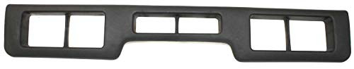 Evan-Fischer Bumper Trim Molding compatible with Ford F-Series 92-97 Front Center Plastic Black XLT Model