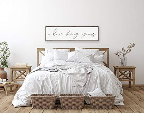 i Love Being Yours Sign - Bedroom Wall Decor - Master Bedroom Wall Decor - Sign for Above The Bed Bedroom Sign i Love Being Yours Sign - Bedroom Wall Decor - Master Bedroom Wall Decor - Sign for Above The Bed Bedroom Sign